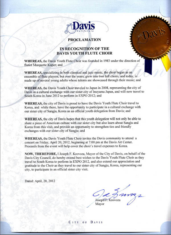 April 20 Proclamation